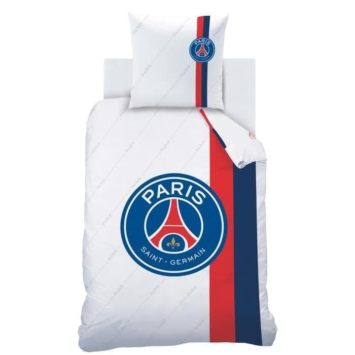 Paris Saint Germain Dekbedovertrek Retro White - Katoen