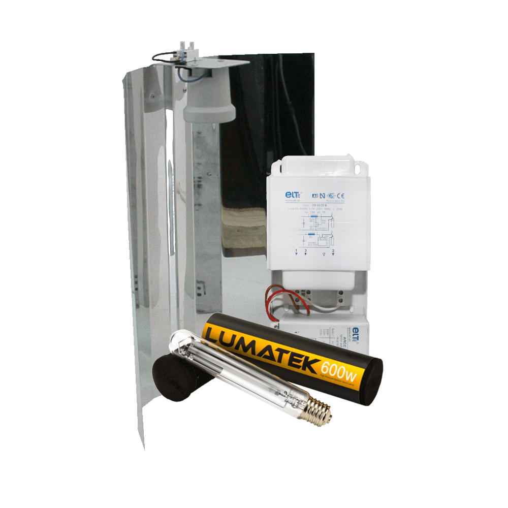 Lumatek ELT + Spiegelkap + Lumatek Dual Spectrum 600 Watt