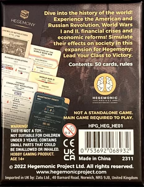 Hegemonic Project Hegemony: Historical Events (ENG)