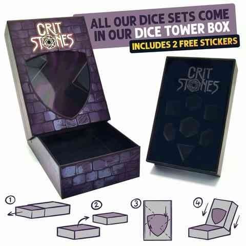 Glassstaff RPG Dice Set - CritStones: Forest Fountain Liquid Core