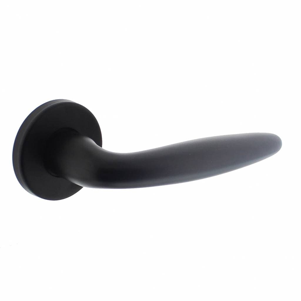 Intersteel deurklink sigaar op rozet mat zwart