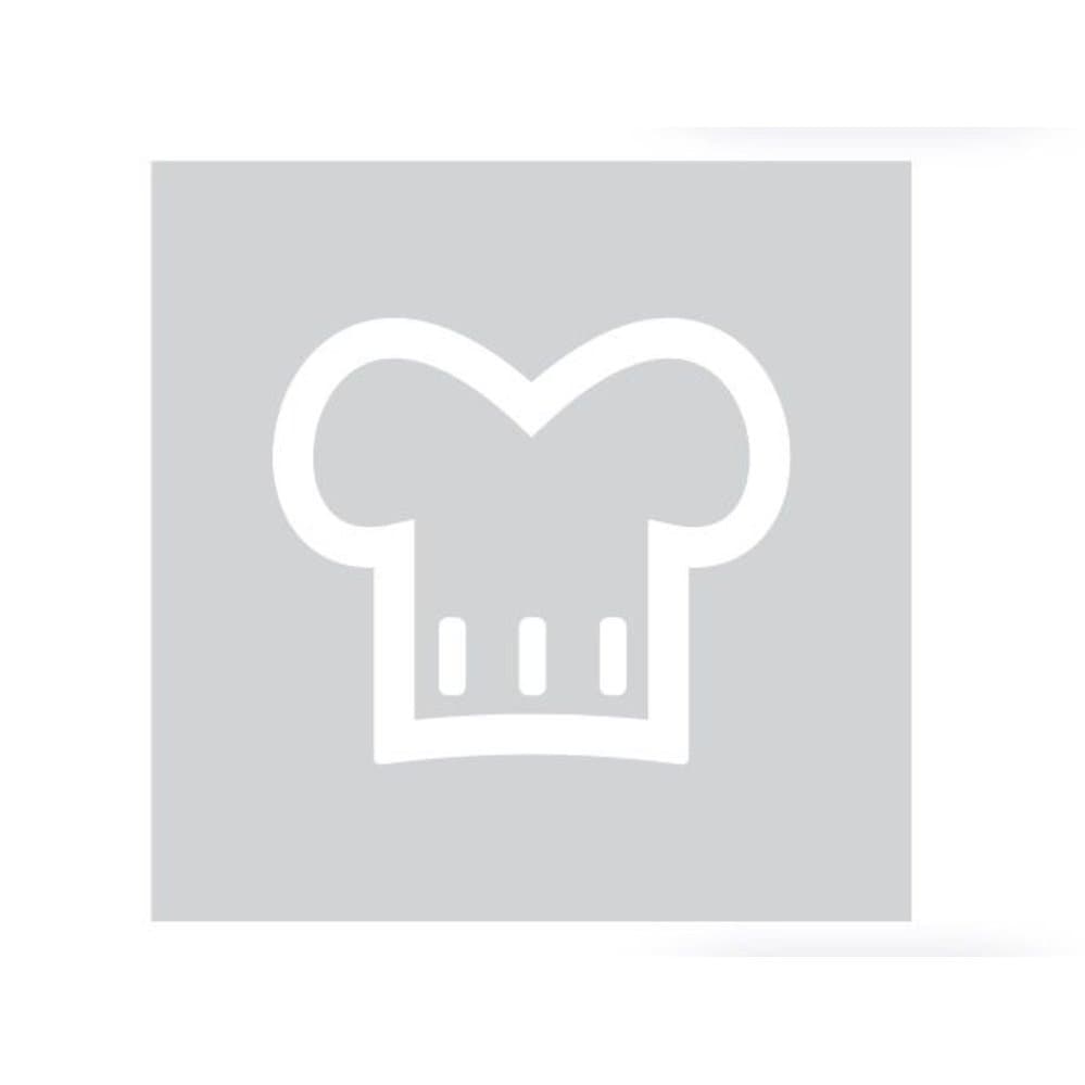 Glas vierkant picto chef 198mm dikte 4mm