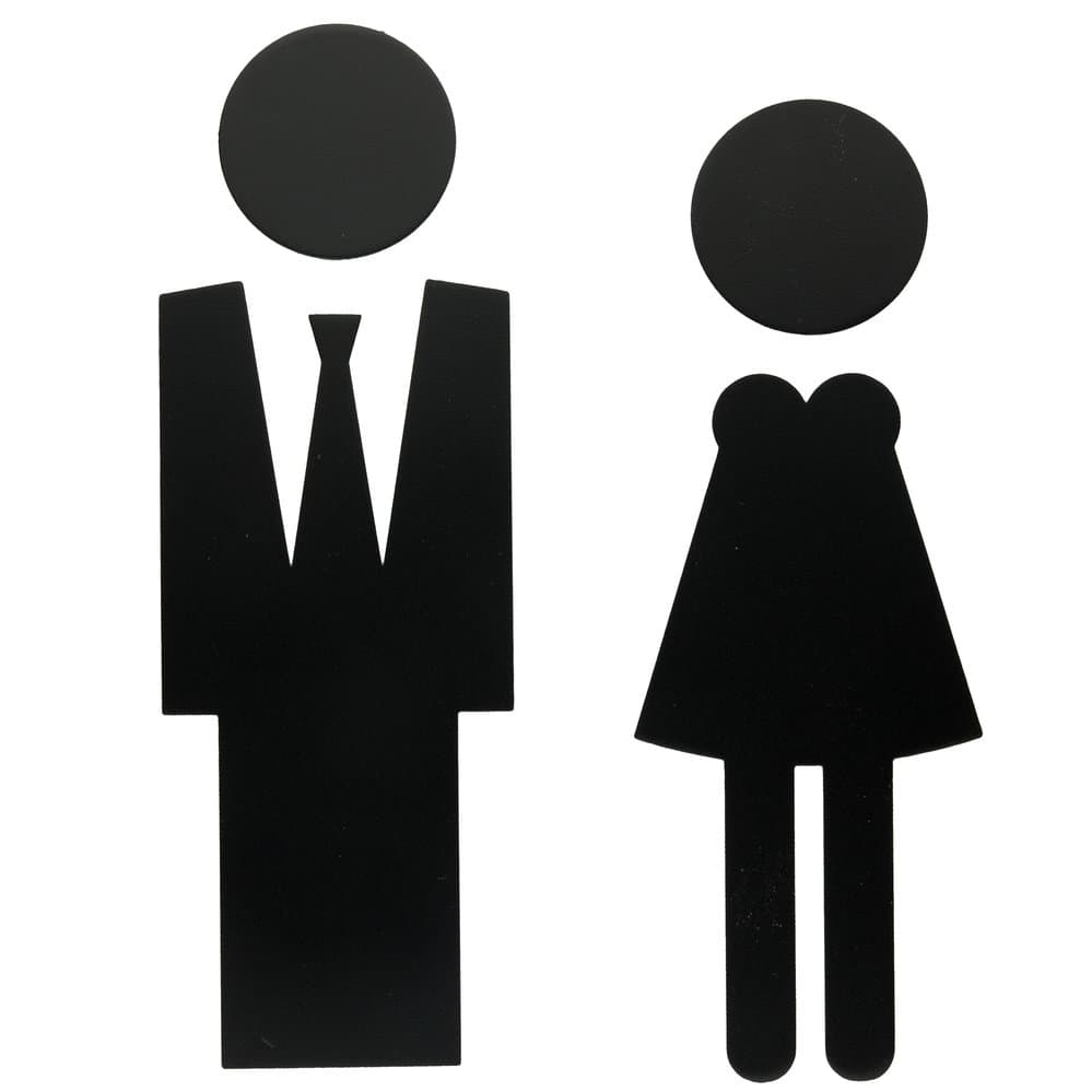 PICTO MAN + VROUW ZWART