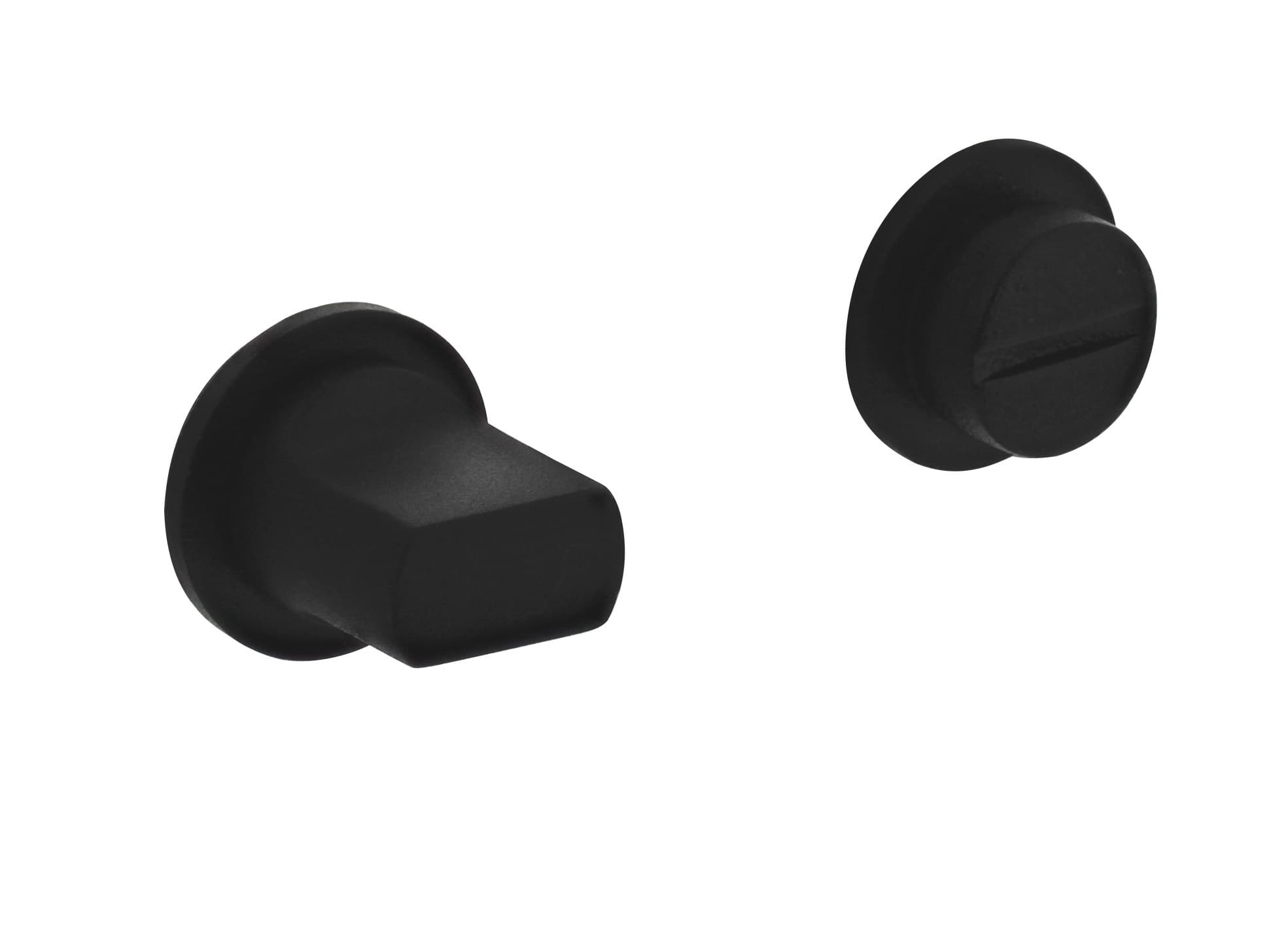 Zwart rond zelfklevend WC/Badkamer garnituur Ø30 x2,5 mm