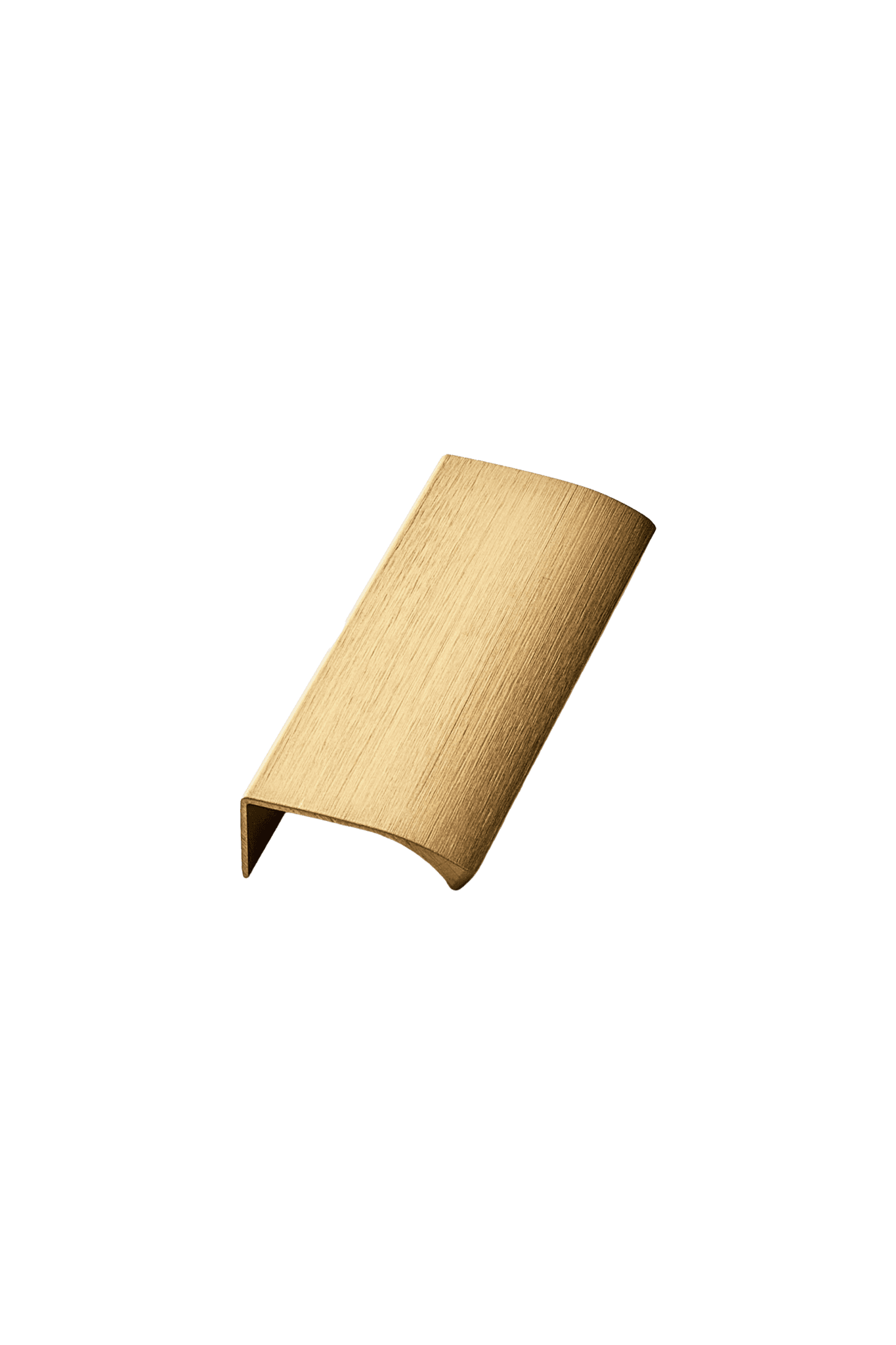 Hoekgreep EDGE STRAIGHT messing geborsteld