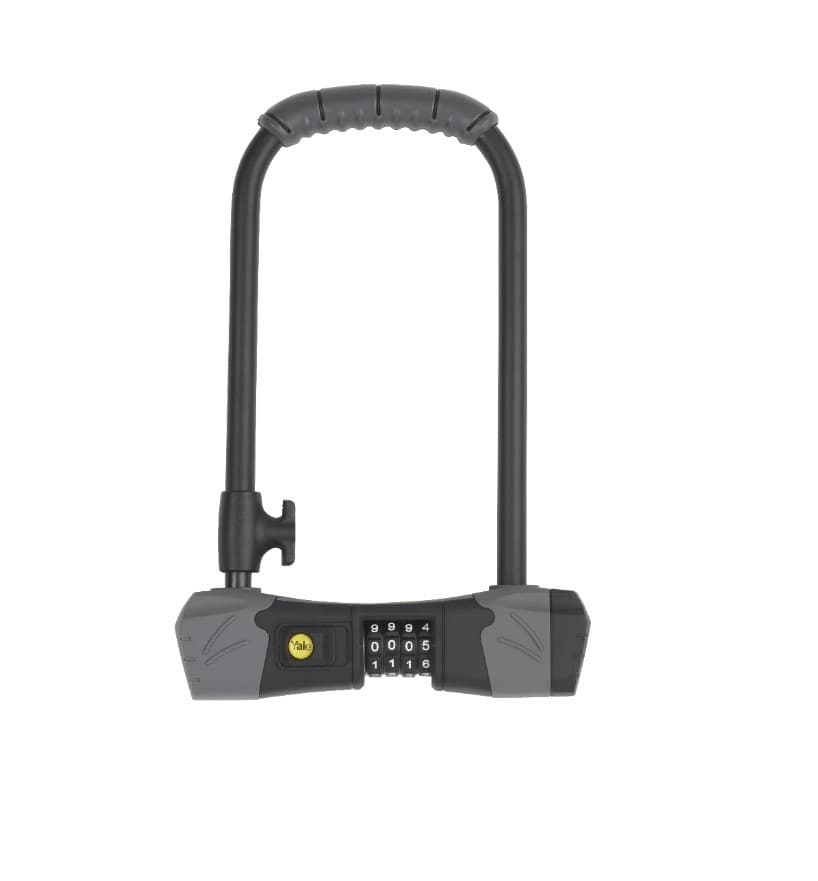 Zwart Yale standard Protection fietsslot met cijferslot YCUL2- Beugelslot