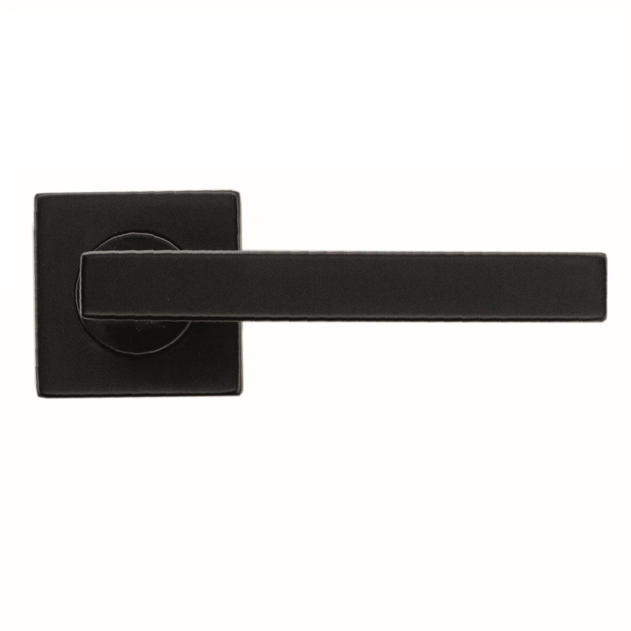 Zwarte deurklinken Kubic Shape