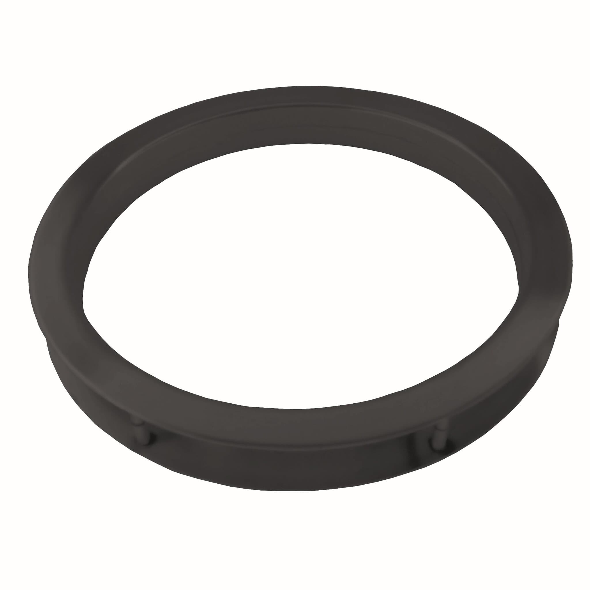 Ronde patrijspoort 290 mm met patentvijzen - zwart - totale breedte 350mm