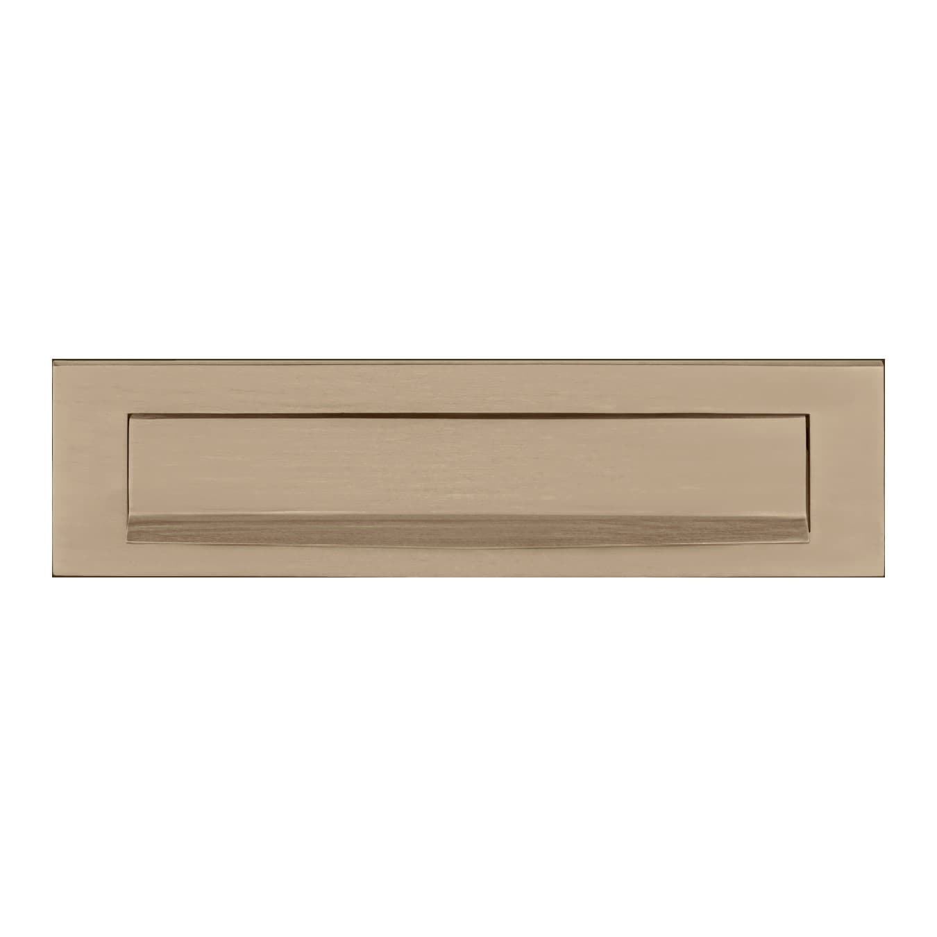 Formani massieve buitenbriefplaat LB535 - licht brons PVD