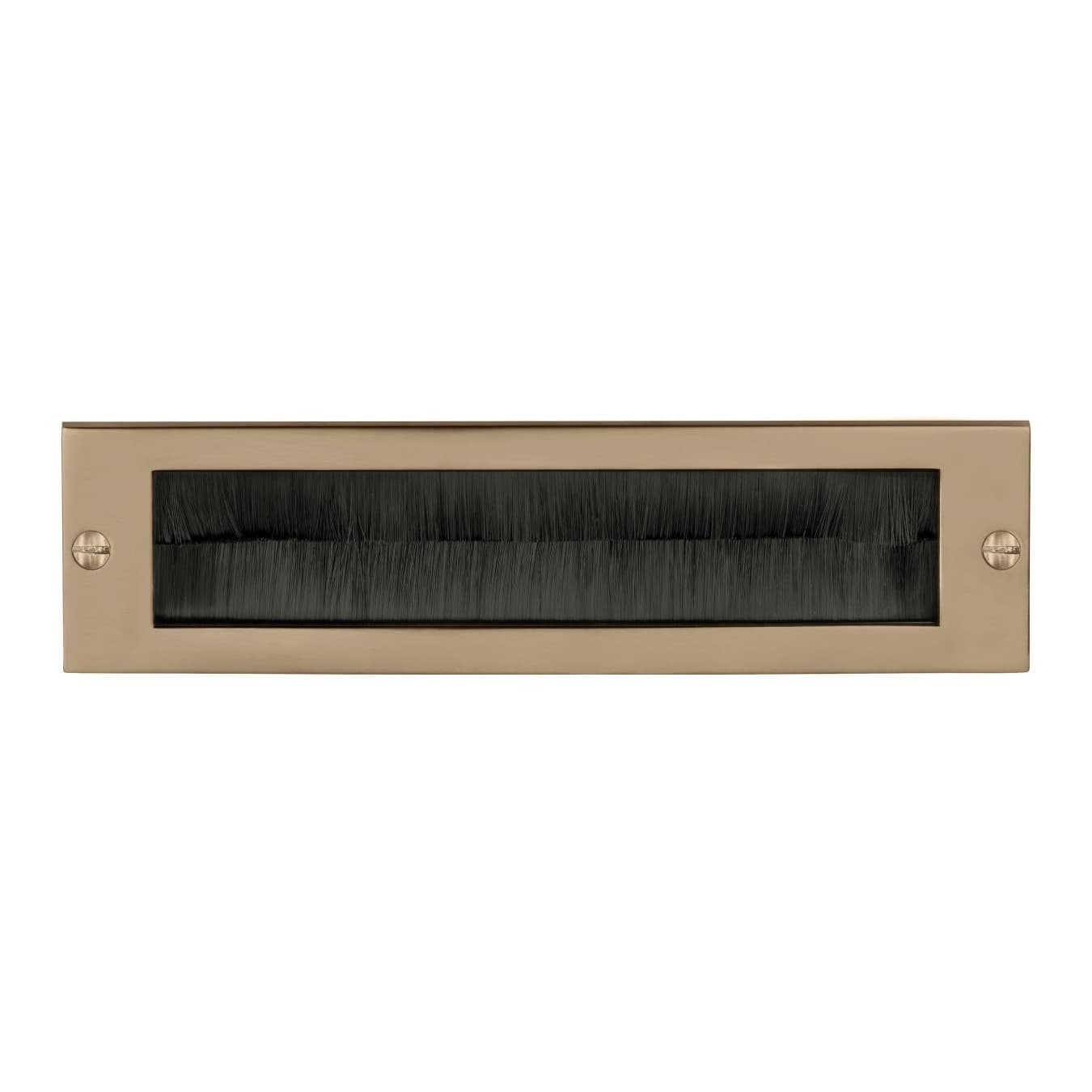 Formani massieve binnen briefplaat LB535BI met tochtborstel - licht brons PVD