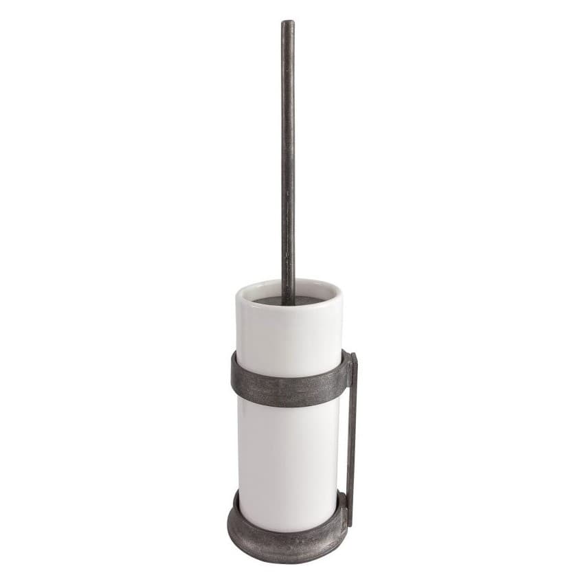 Dauby toiletborstelhouder "White pot" ruw metaal (RM) - grijs
