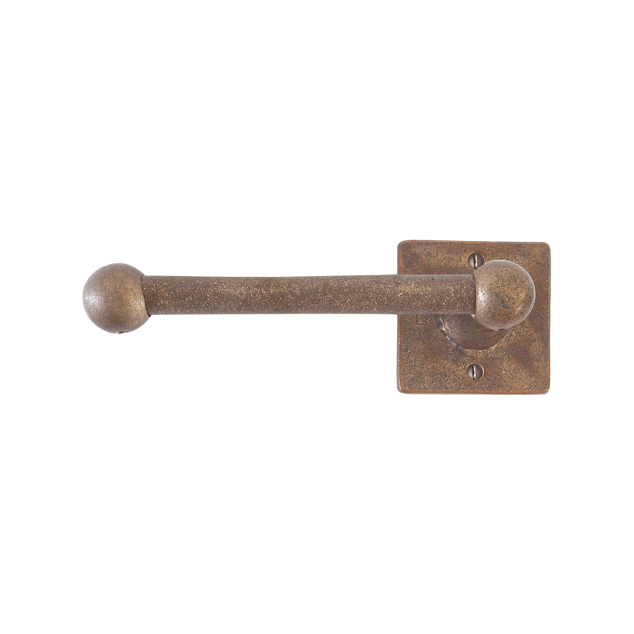 Dauby houder enkel square - ruw brons (RB)  150mm