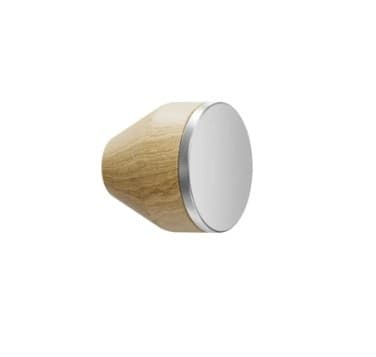 Furnipart Meubelknop MELURA - Blanke eik gelakt / RVS