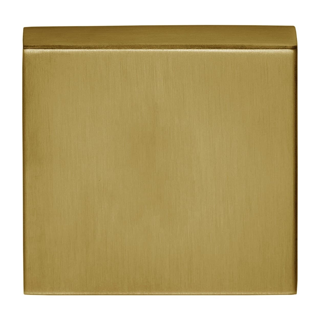 1 Basics BSQB53 blind plaatje 10 mm - vierkant - PVD mat goud