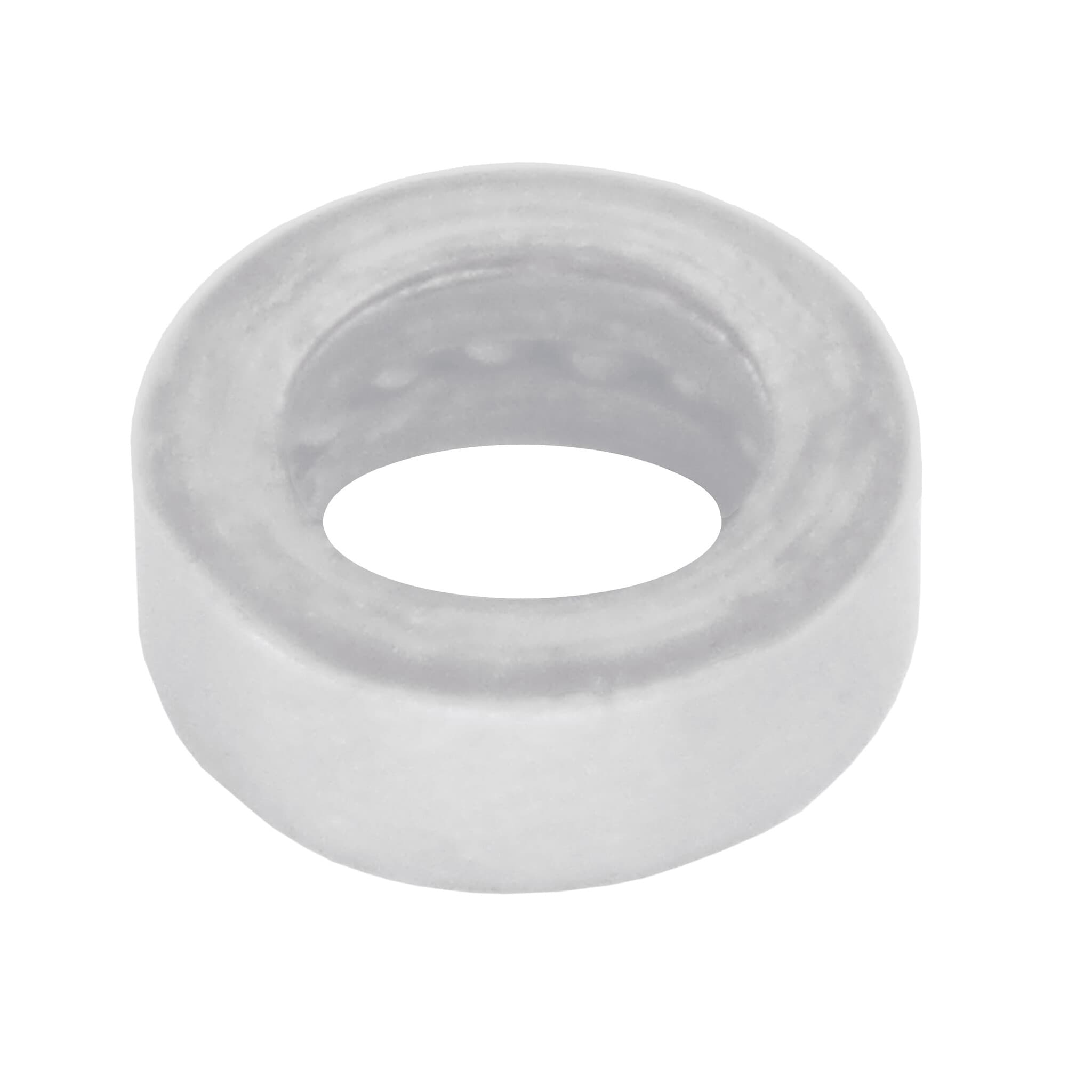 RVS Ring Wit structuur 16x6mm voor paumelle 100x88x3.5/6mm