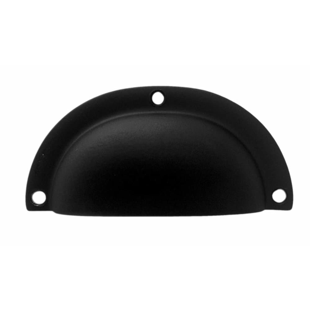 Meubelgreep schelp modern zwart