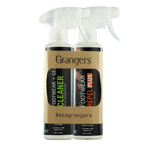 Footwear+Gear Cleaner Spray + Footwear Repel Plus Spray Eco Twin Pack