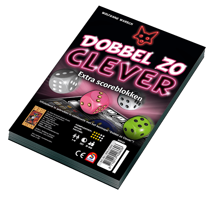 Scoreblokken Dobbel zo Clever twee stuks - Dobbelspel