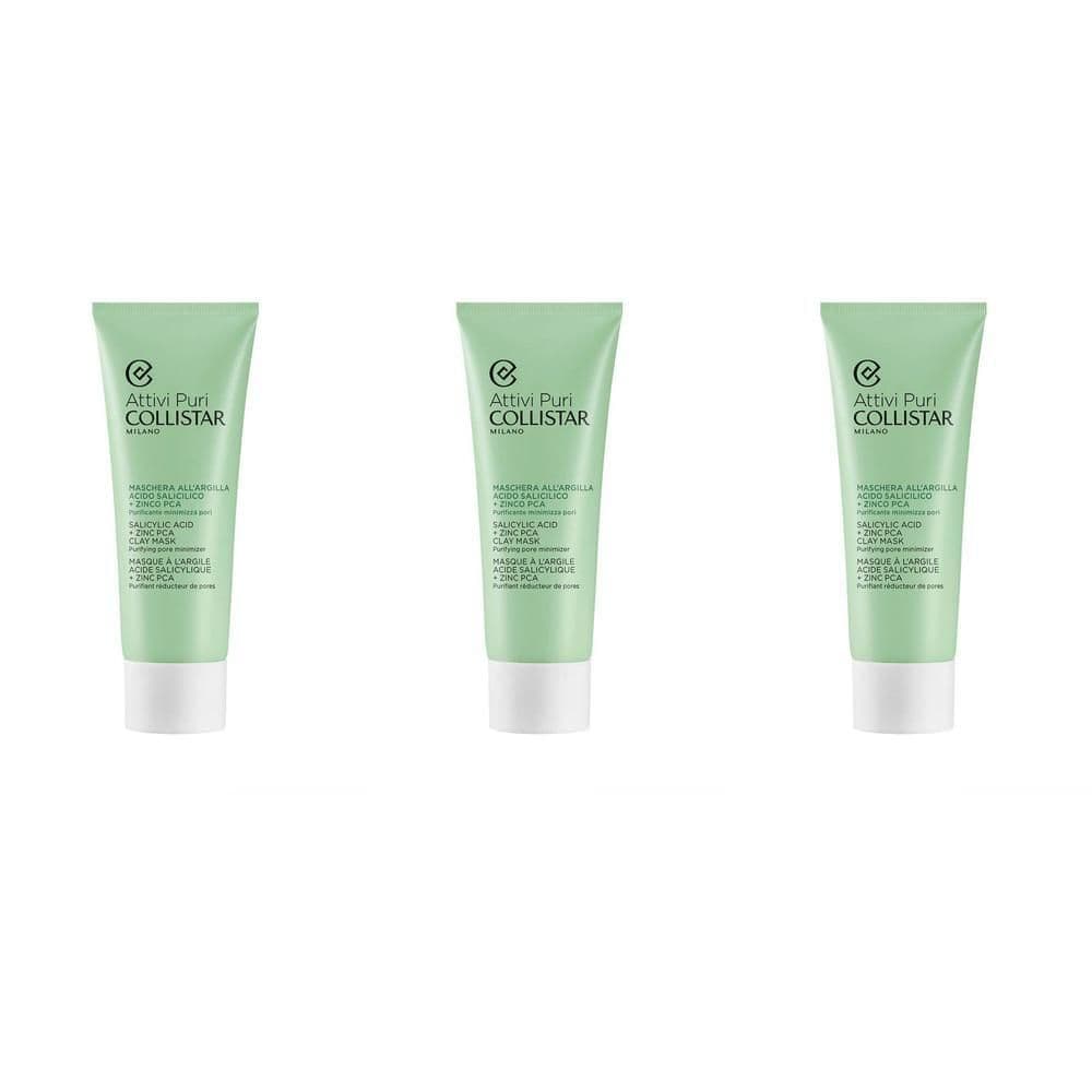 Collistar Salicylic Acid + Zinc PCA Clay Mask 3x75 Gezichtsmasker