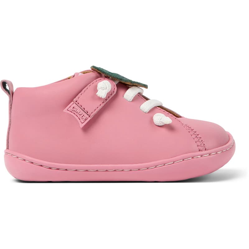 CAMPER Peu - Crochet et boucle pour PREMIERS PAS - Rose, taille 25, Cuir lisse