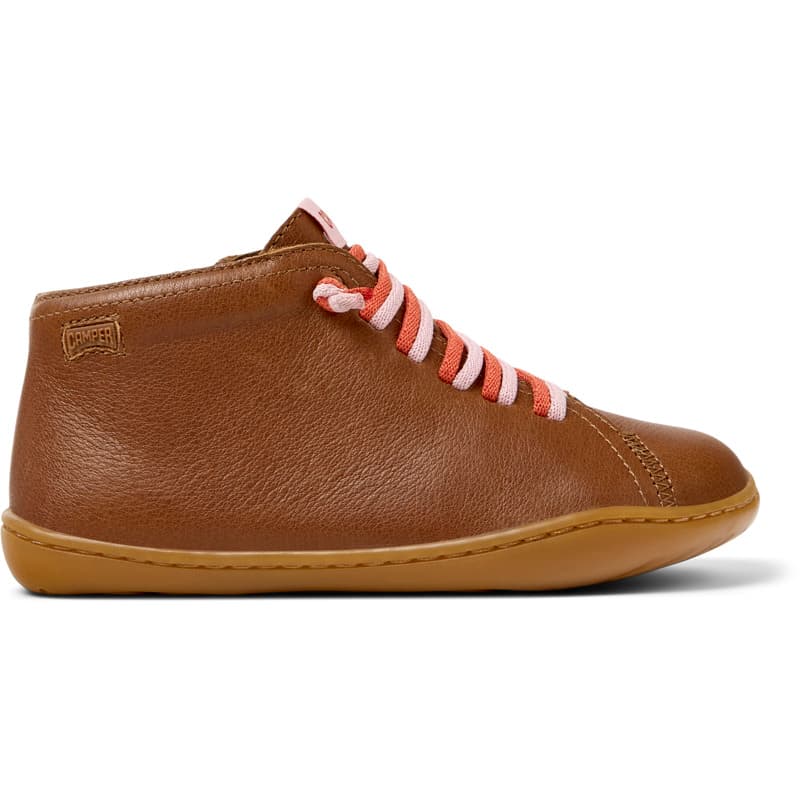 CAMPER Peu - Chaussures casual chic pour Filles - Marron, taille 35, Cuir lisse