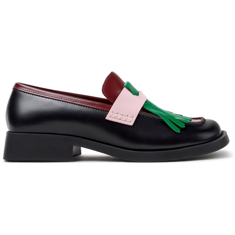 CAMPER Twins - Chaussures habillées pour Femme - Noir,Bourgogne,Rose, taille 41, Cuir lisse