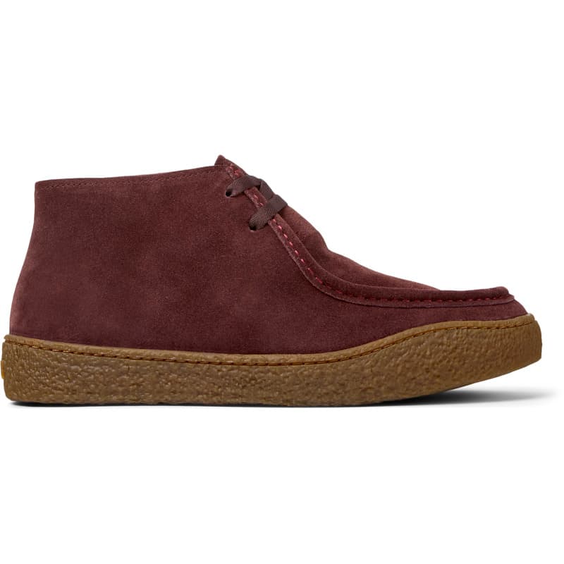 CAMPER Peu Terreno - Bottines pour Homme - Bourgogne, taille 41, Cuir velours