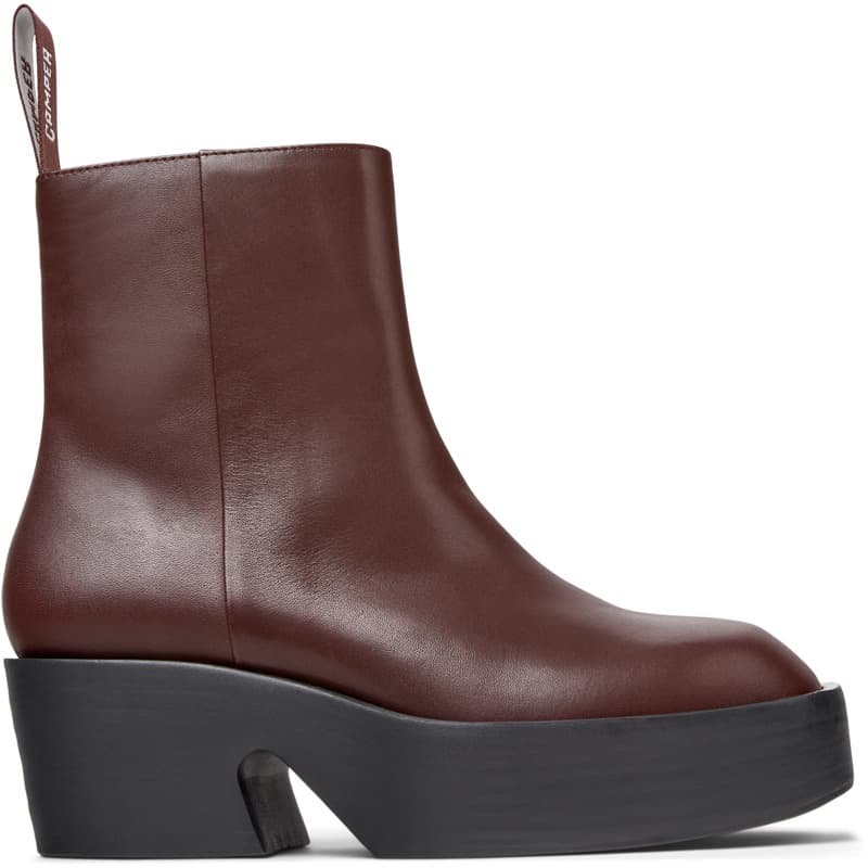 CAMPER Billie - Bottines pour Femme - Bourgogne, taille 39, Cuir lisse