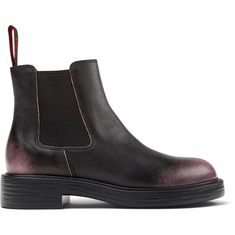 CAMPER Dean - Bottines pour Femme - Noir,Rose, taille 41, Cuir lisse