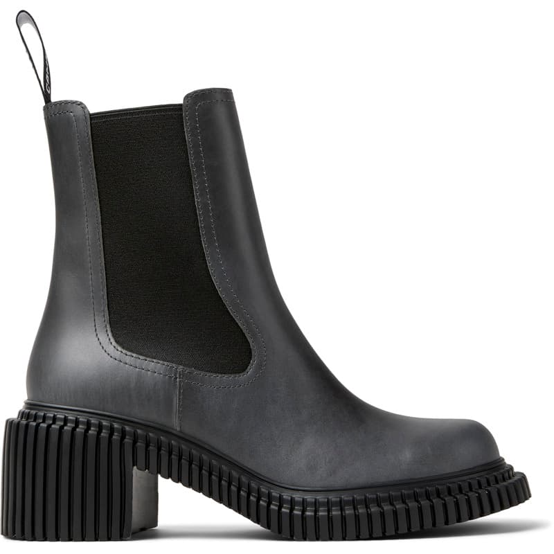 CAMPER Pix London - Bottines pour Femme - Gris, taille 35, Cuir lisse