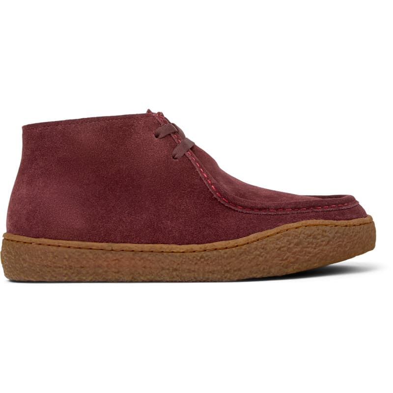 CAMPER Peu Terreno - Bottines pour Femme - Bourgogne, taille 37, Cuir velours