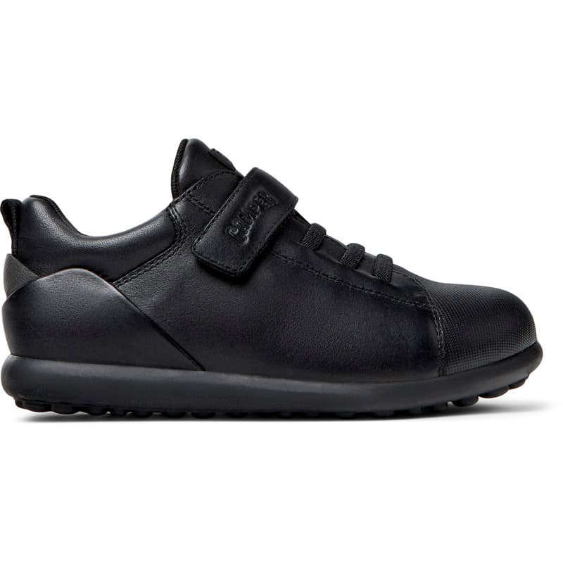 CAMPER Pelotas - Chaussures casual chic pour Filles - Noir, taille 29, Cuir lisse/Tissu en coton