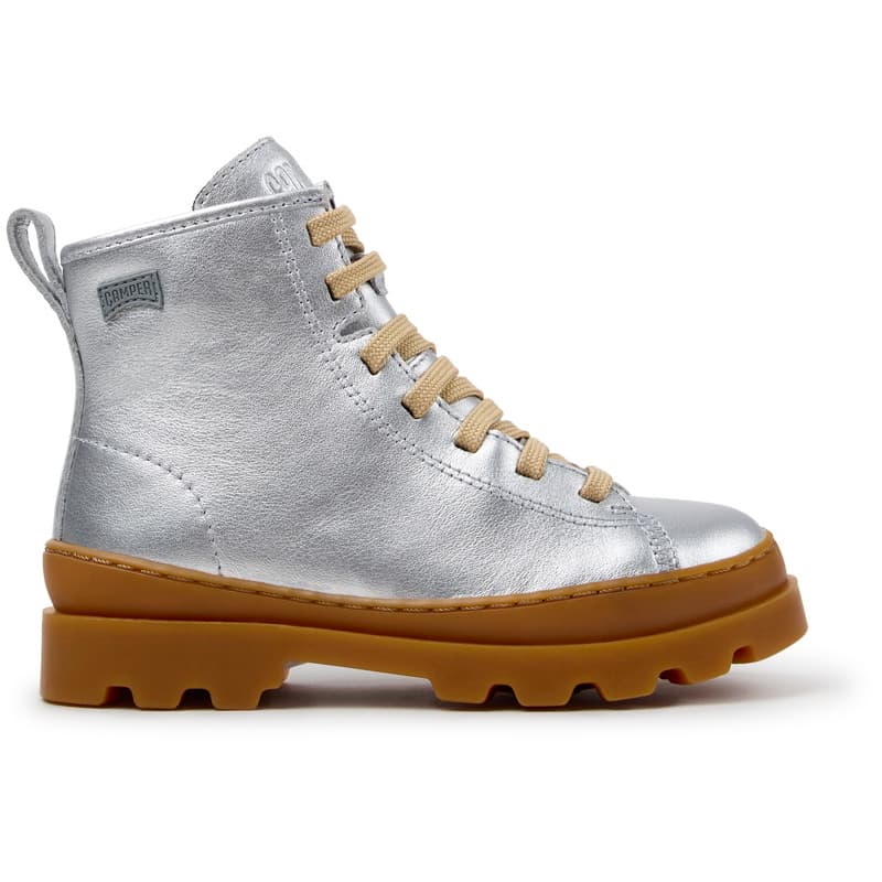 CAMPER Brutus - Chaussures casual chic pour Filles - Gris, taille 37, Cuir lisse