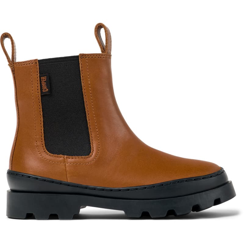 CAMPER Brutus - Bottes pour Filles - Marron, taille 31, Cuir lisse