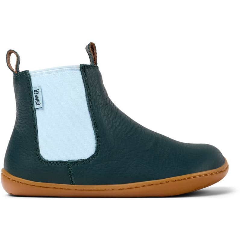 CAMPER Peu - Bottes pour Filles - Vert, taille 25, Cuir lisse
