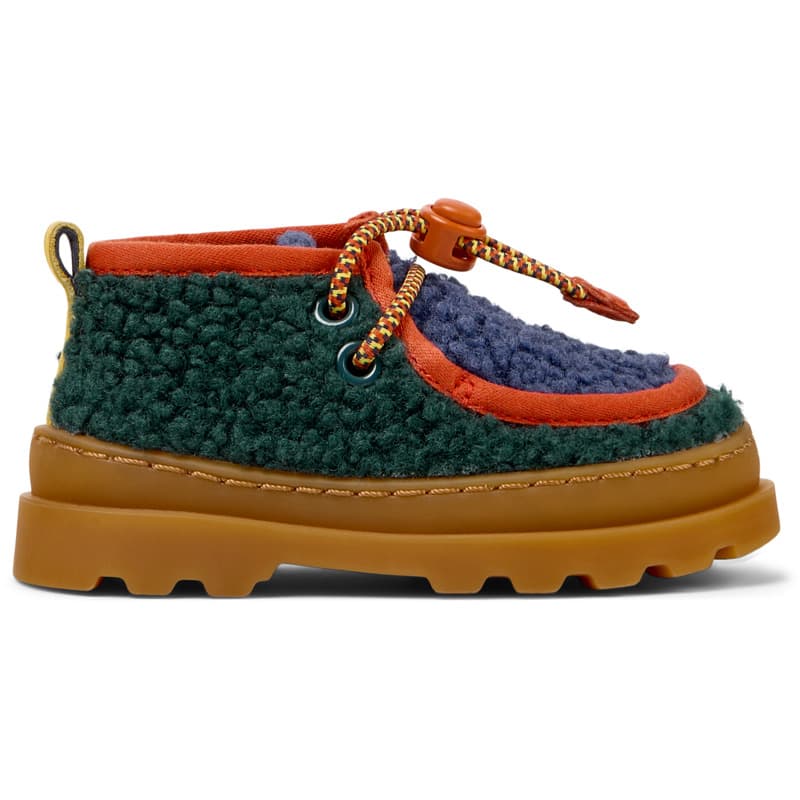 CAMPER Bobo Choses x Camper - Bottes pour PREMIERS PAS - Vert,Bleu,Jaune, taille 21, Tissu en coton/Cuir lisse