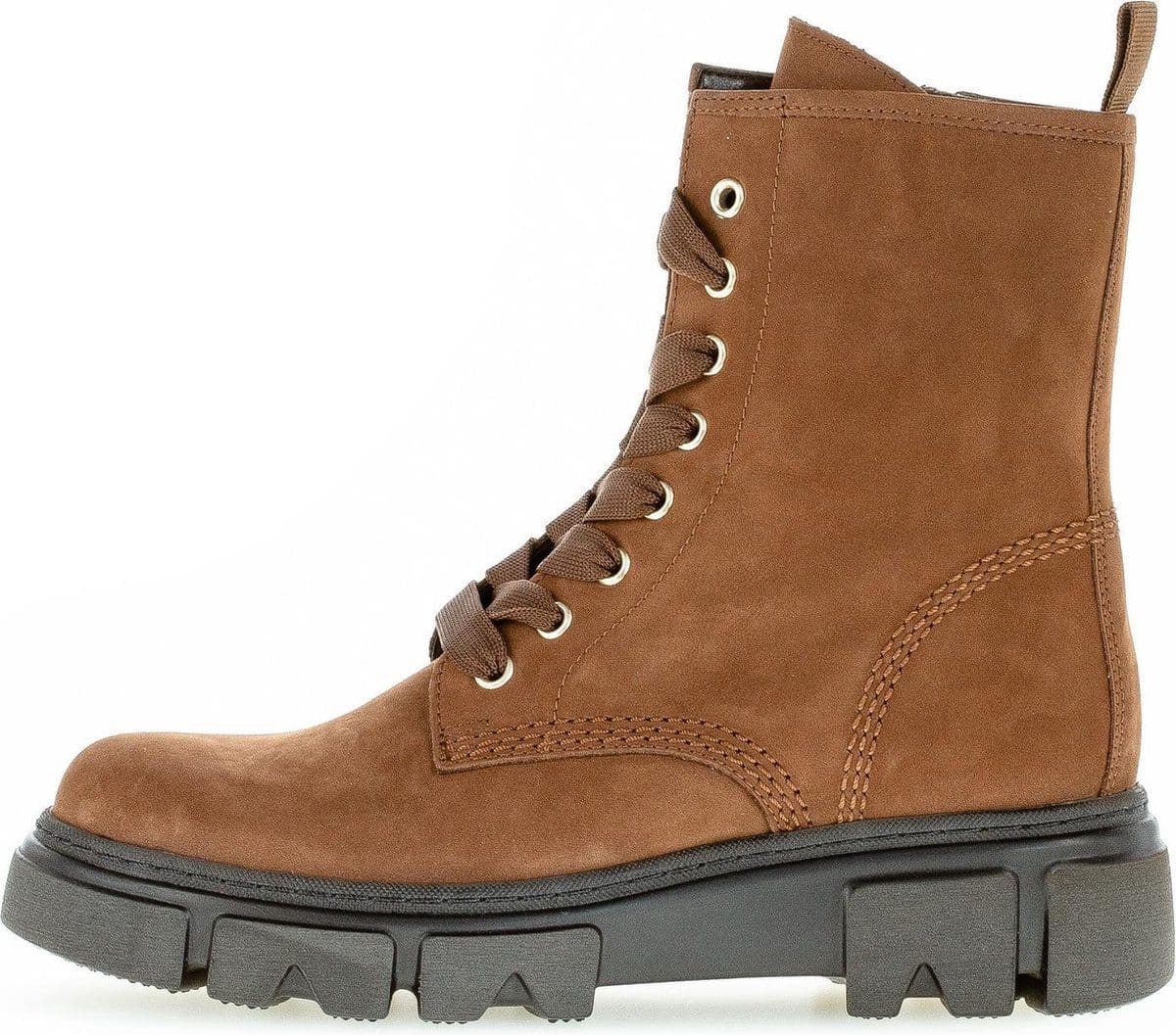 Gabor 71.730.18 - Veterboots - Bikerboot op stoere zool - Bruin - Maat 40