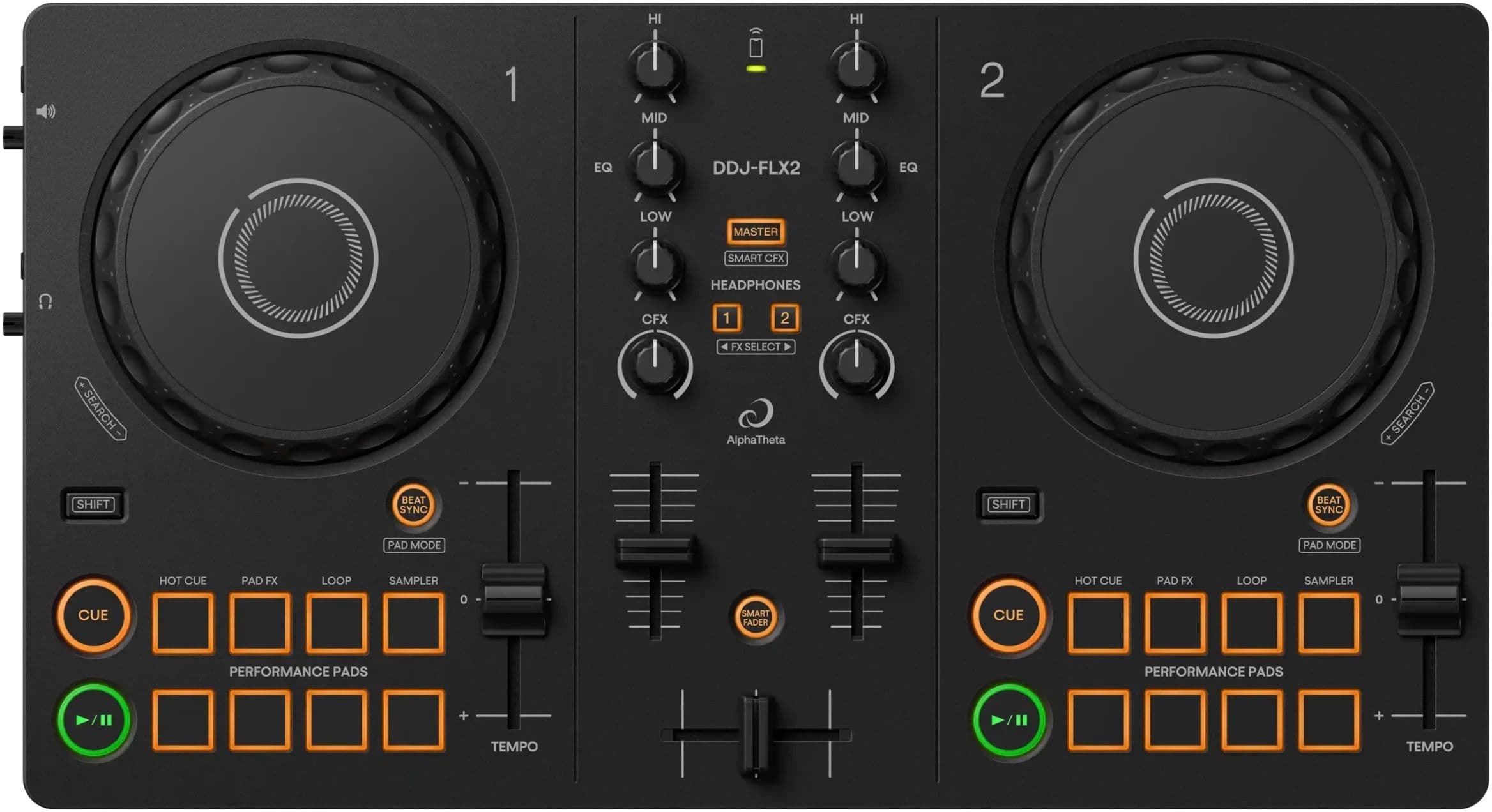 Pioneer DDJ-FLX2 - DJ Mixer - USB-C - 1,2 kg