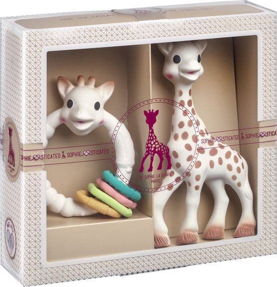 Sophie de giraf Sophiesticated Cadeauset - Baby speelgoed - 4 delen - 24x27x6 cm