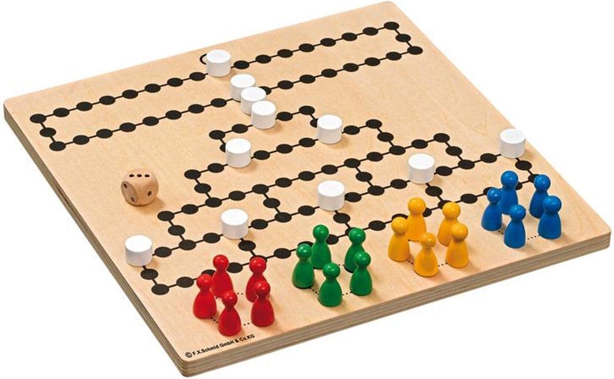 Philos Barricade 3291 - Houten spel 26x26x1,2 cm - 2 tot 4 spelers