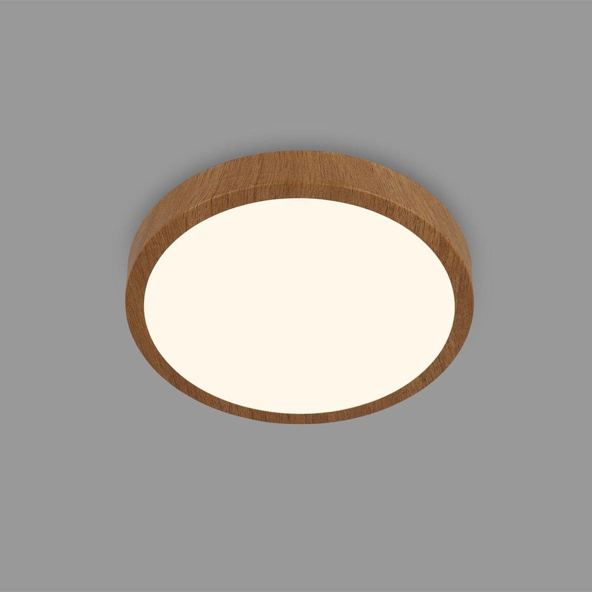 BRILONER - LED Plafondlamp - Plafonniére 16W 3000K warm wit licht - Ø28cm houtlook