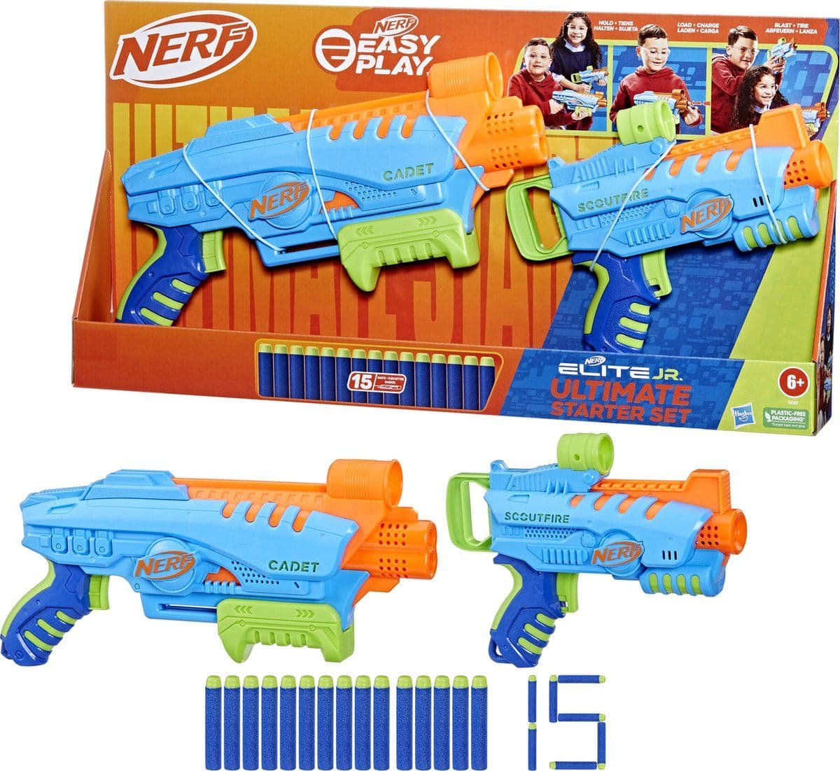 Nerf Elite Junior - Ultimate Starter Set - 2 blasters 15 darts