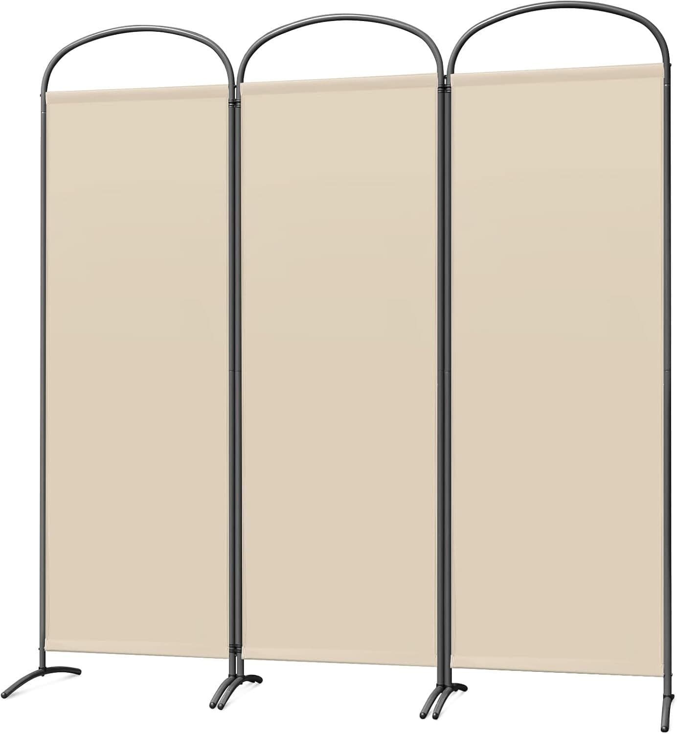Angel Living Kamerscherm - 3 Panelen - 168 x 182 cm - Beige