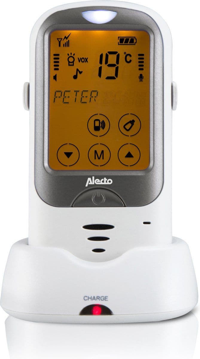 Alecto DBX-68BU - Extra babyunit Alecto DBX-68 - Outdoor babyfoon - Wit