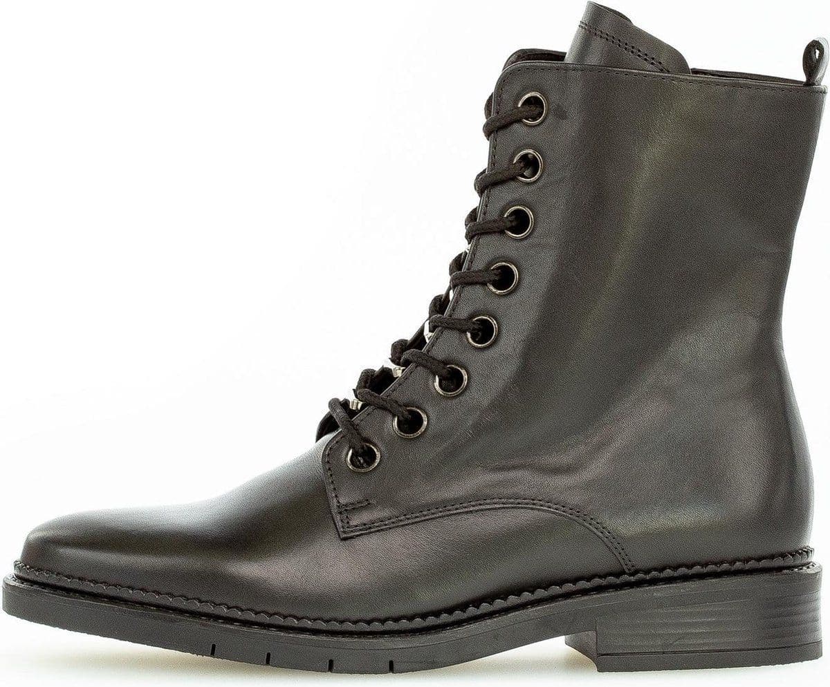 Gabor 72.745.57 - Veterschoenen Hoog - Uitneembare zool - Zwart - Maat 38