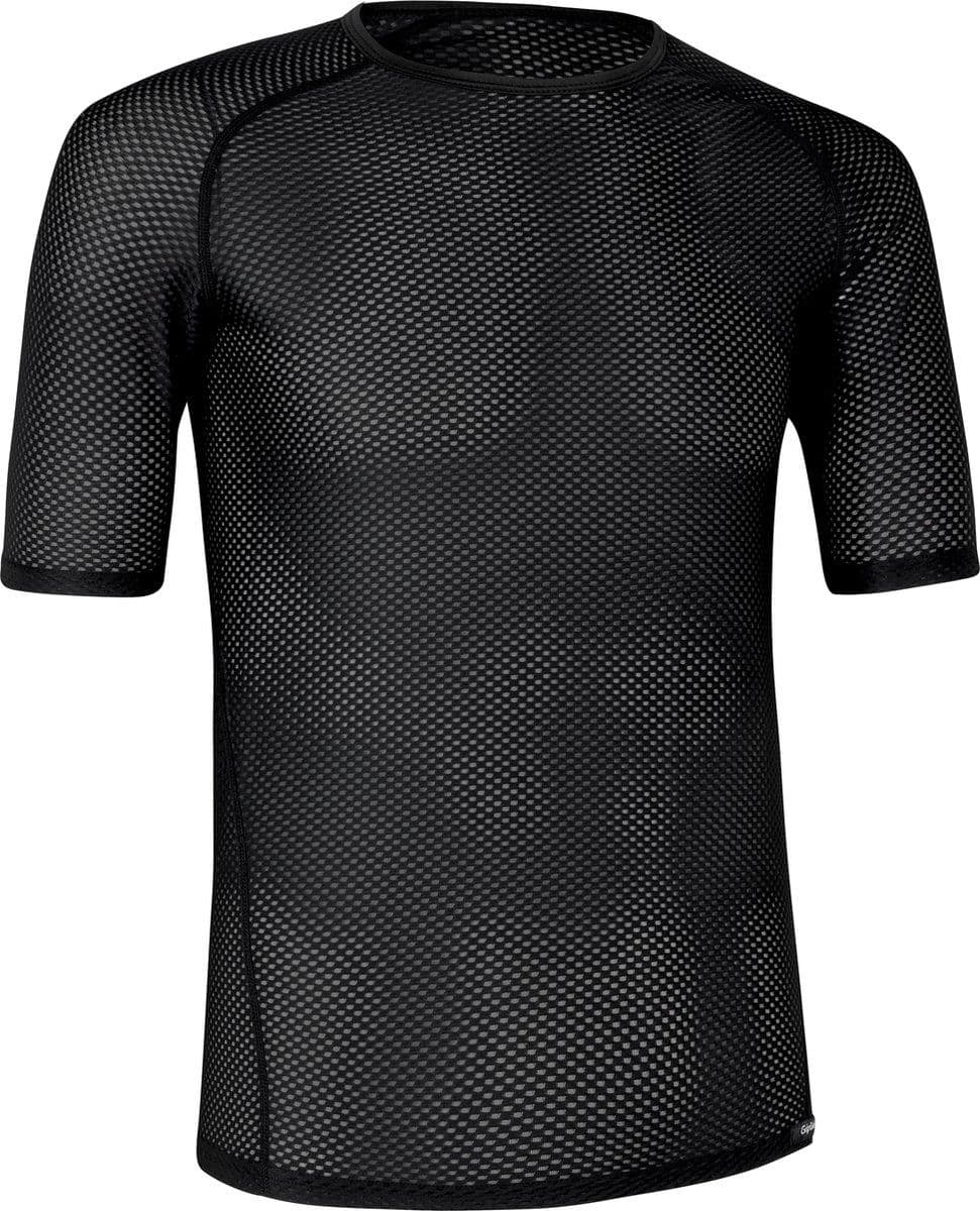 GripGrab Ultralight Mesh - Korte Mouw Base Layer - Ventilatie Polygiene - Zwart - Heren - Maat XXL