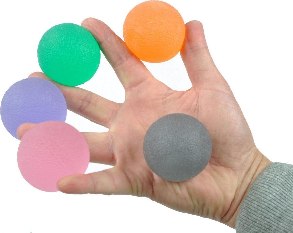 Handtrainer gelbal - zwart - extra sterk