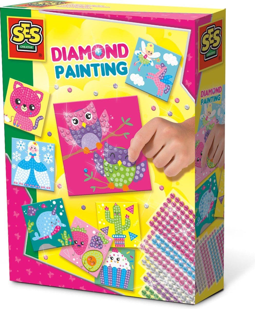 SES - 14119 - Diamond Painting Junior - Zelfklevende diamantstippen