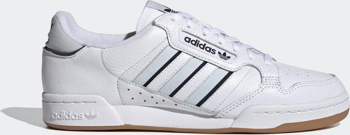 adidas Continental 80 Stripes - Heren Sneakers - Ftwr White/Halo Blue/Collegiate Navy - Maat 40 2/3