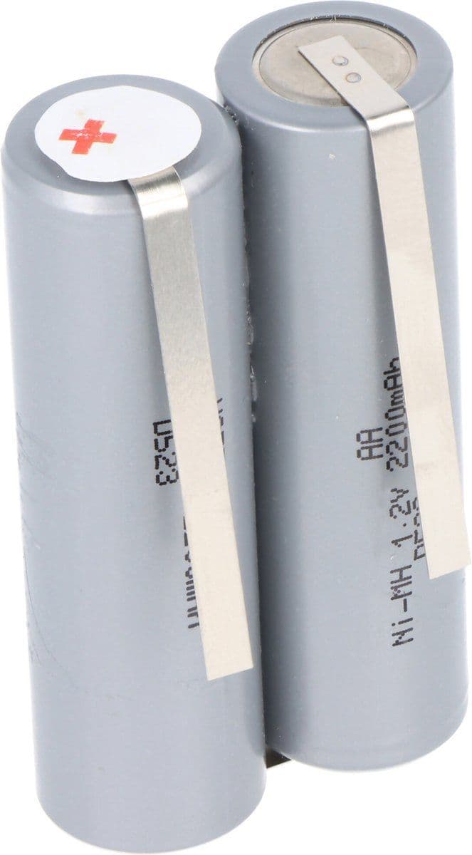 AccuCell NiMH 2.4V Mignon AA - Vervangaccu 2000mAh tot 2200mAh - 49x15x28mm